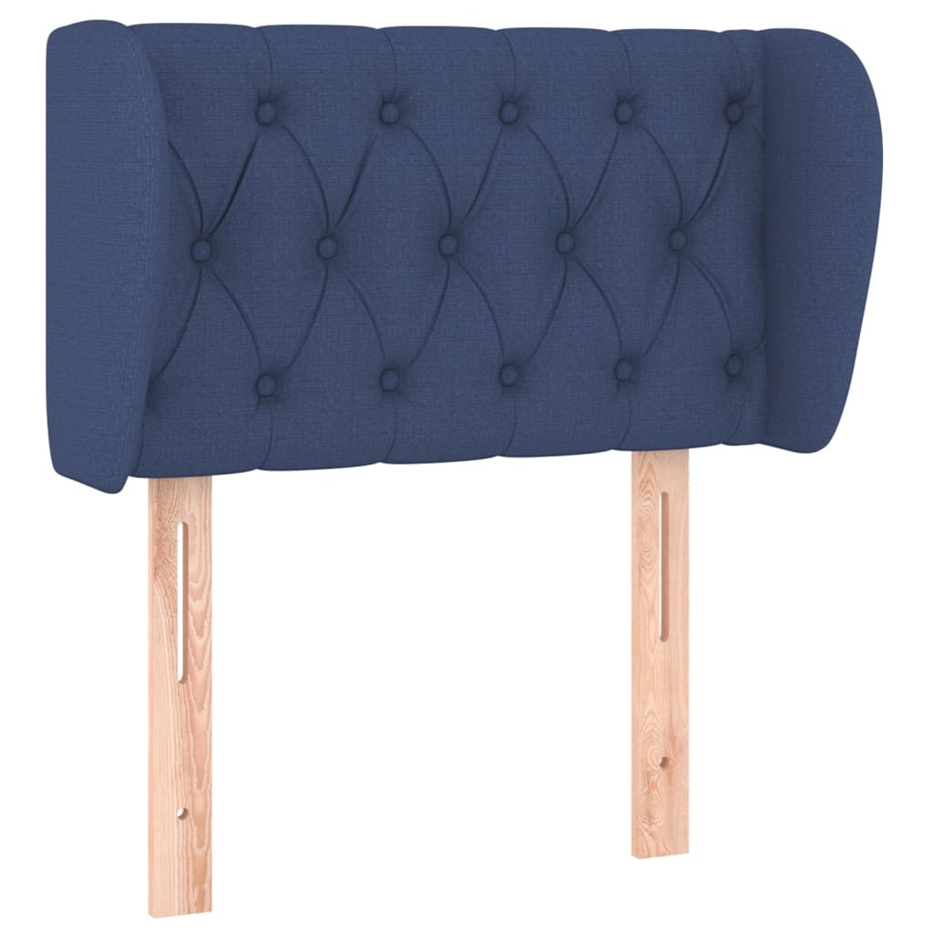Tête de lit avec oreilles Bleu 83x23x78/88 cm Tissu - XIOS