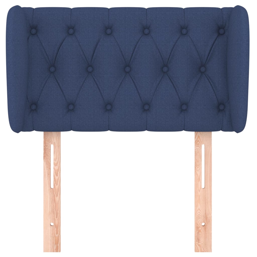 Tête de lit avec oreilles Bleu 83x23x78/88 cm Tissu - XIOS