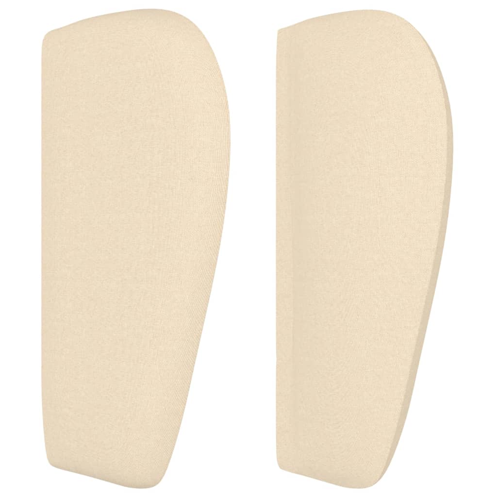 Tête de lit avec oreilles Crème 93x23x78/88 cm Tissu - XIOS