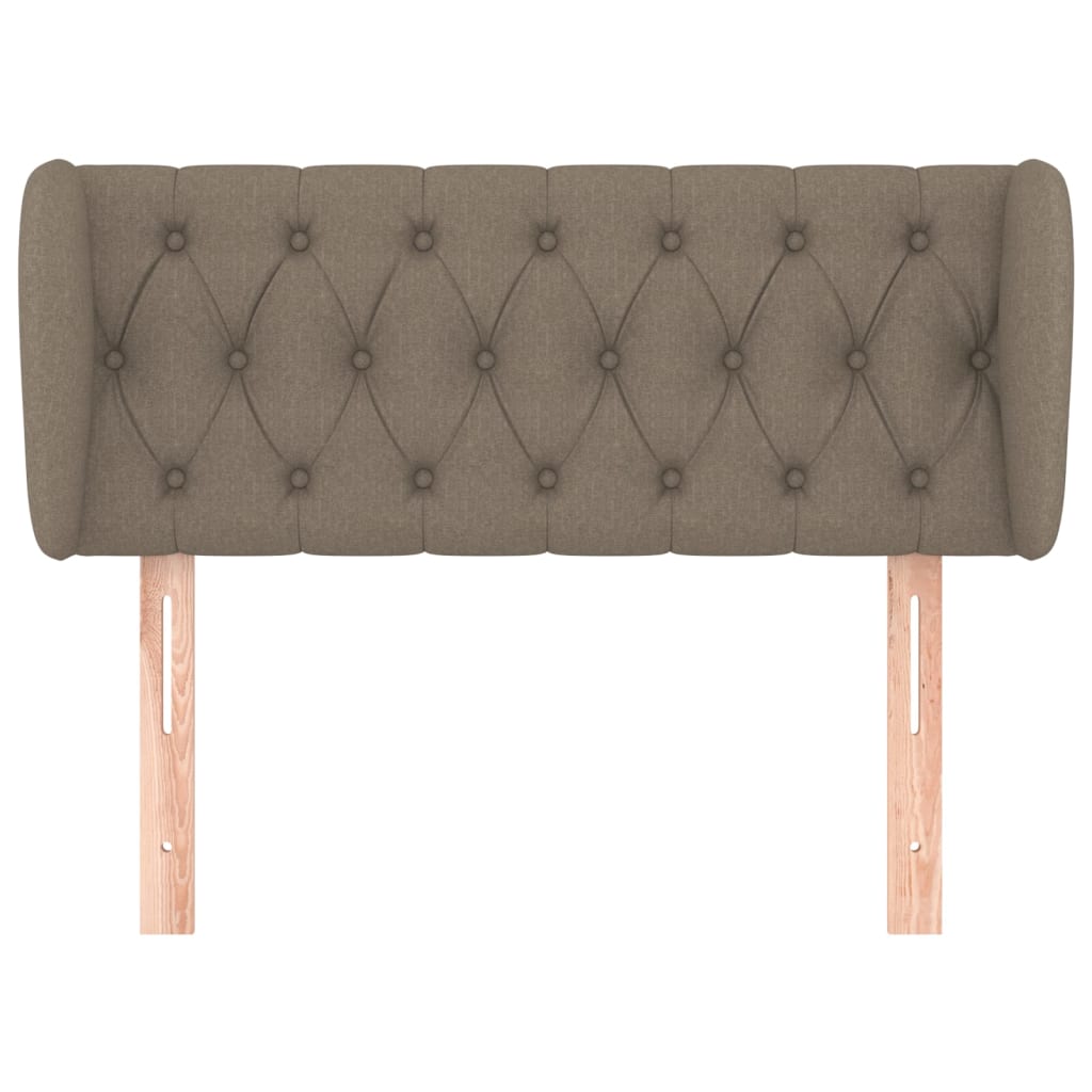 Tête de lit avec oreilles Taupe 103x23x78/88 cm Tissu - XIOS