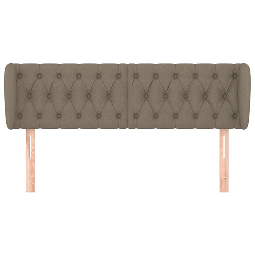 Tête de lit avec oreilles Taupe 147x23x78/88 cm Tissu - XIOS