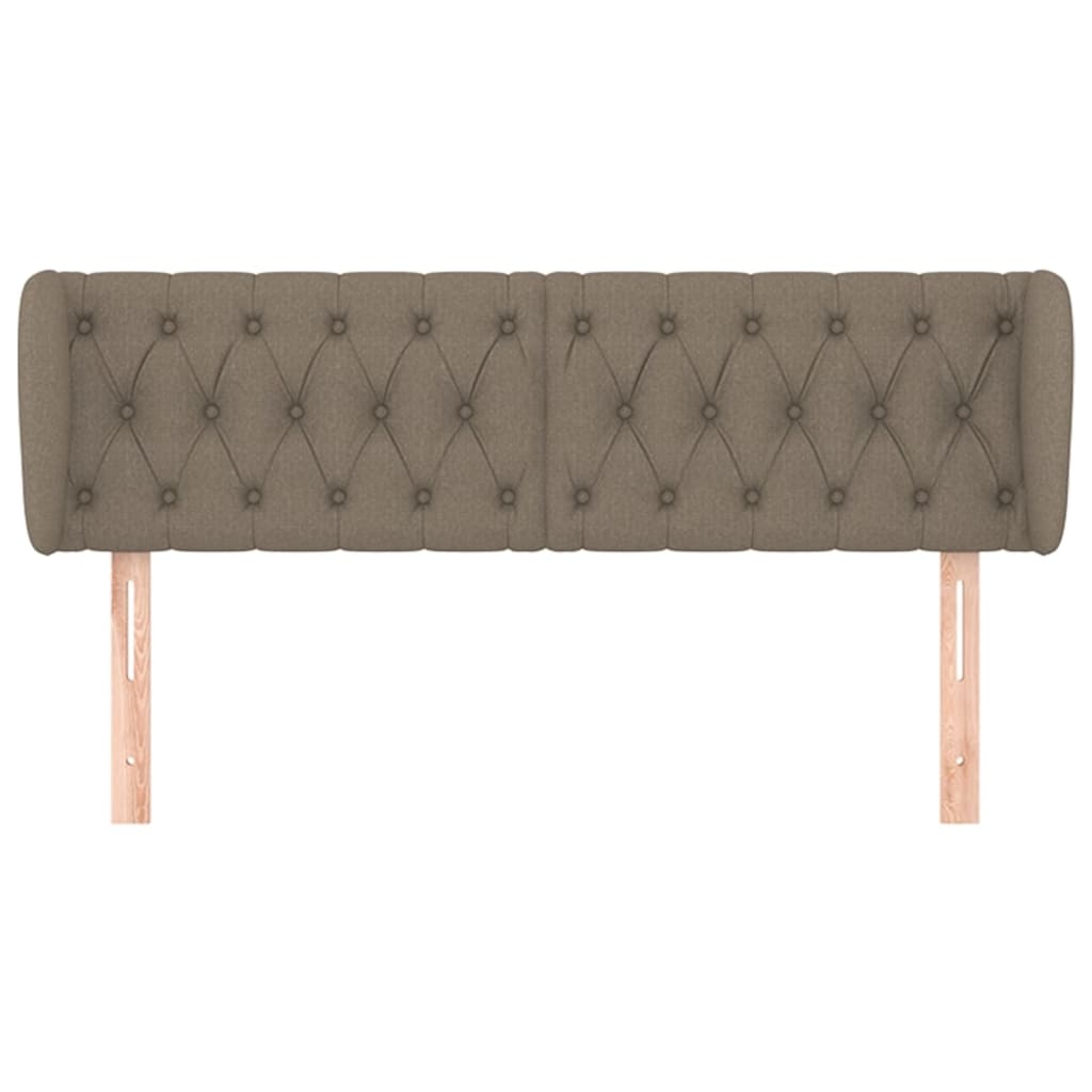 Tête de lit avec oreilles Taupe 163x23x78/88 cm Tissu - XIOS