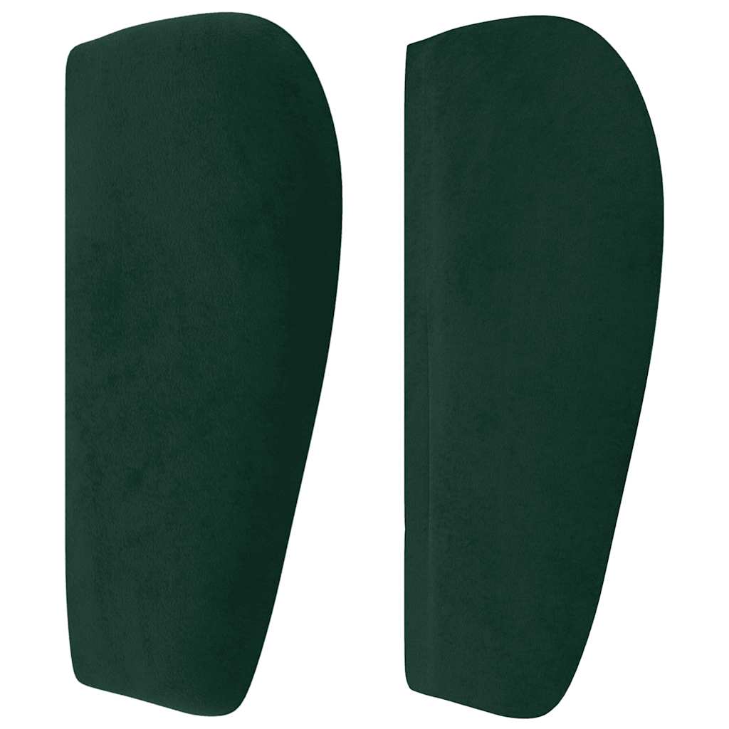 Tête de lit avec oreilles Vert foncé 93x23x78/88 cm Velours - XIOS