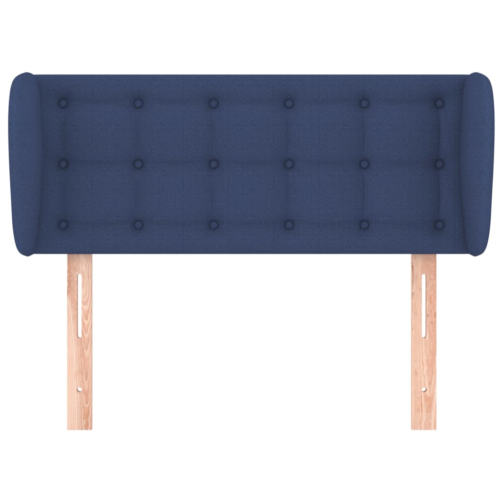 Tête de lit avec oreilles Bleu 83x23x78/88 cm Tissu - XIOS