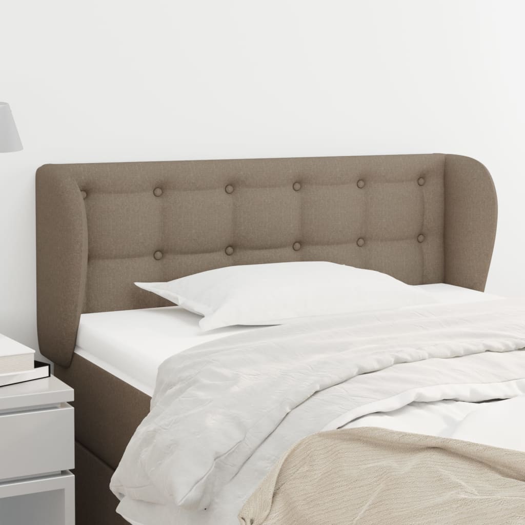 Tête de lit avec oreilles Taupe 93x23x78/88 cm Tissu - XIOS