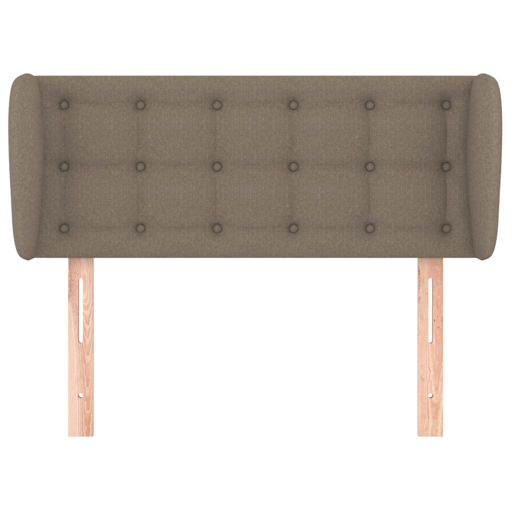 Tête de lit avec oreilles Taupe 103x23x78/88 cm Tissu - XIOS