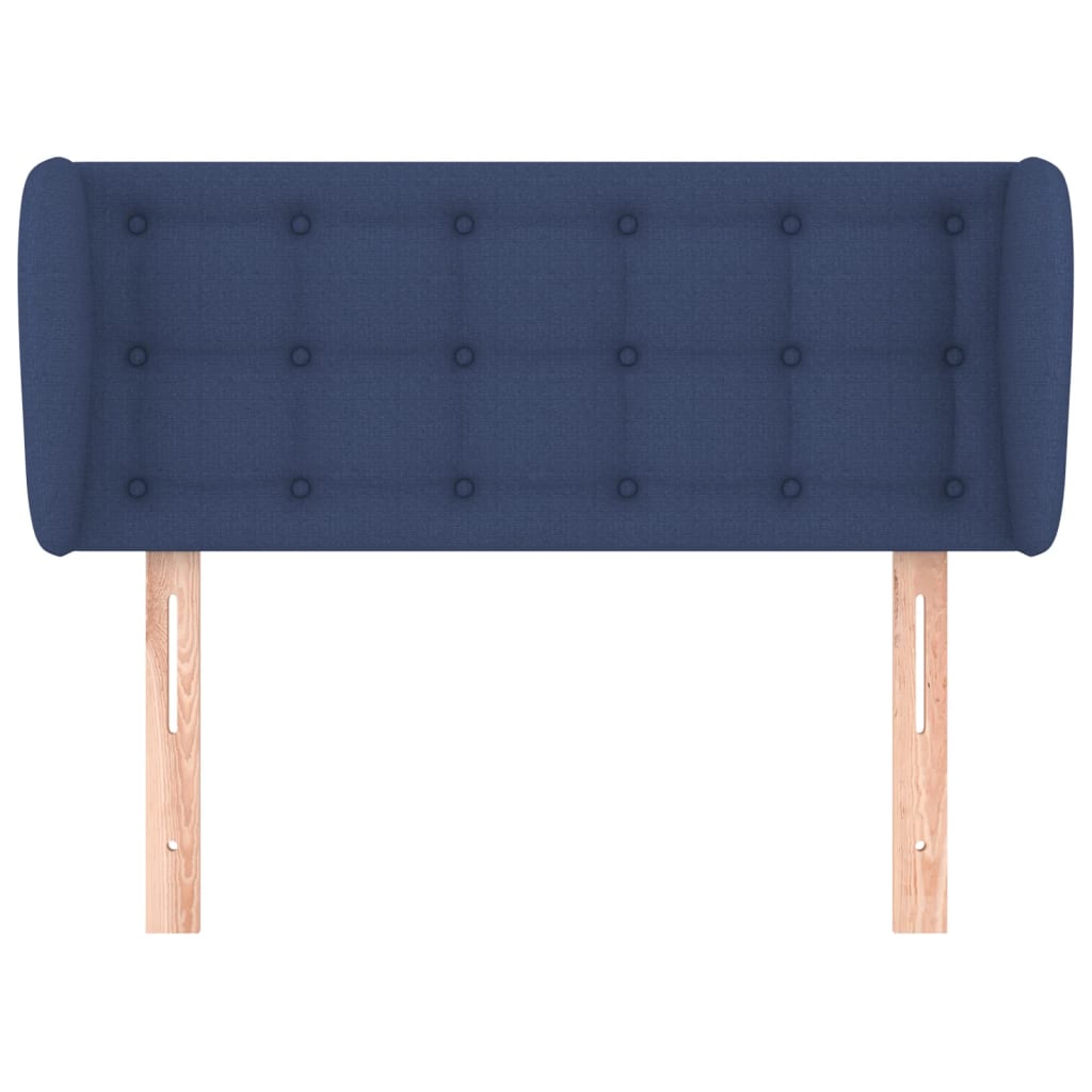 Tête de lit avec oreilles Bleu 103x23x78/88 cm Tissu - XIOS