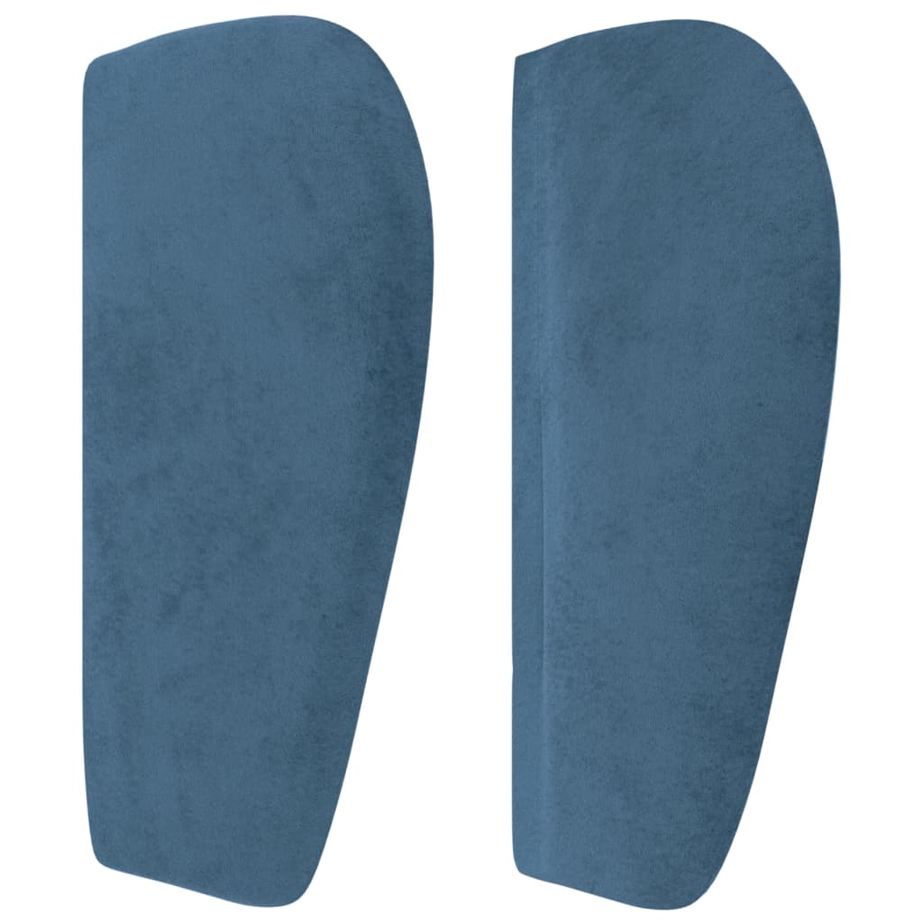 Tête de lit avec oreilles Bleu foncé 93x23x78/88 cm Velours Têtes et pieds de lit vidaXL