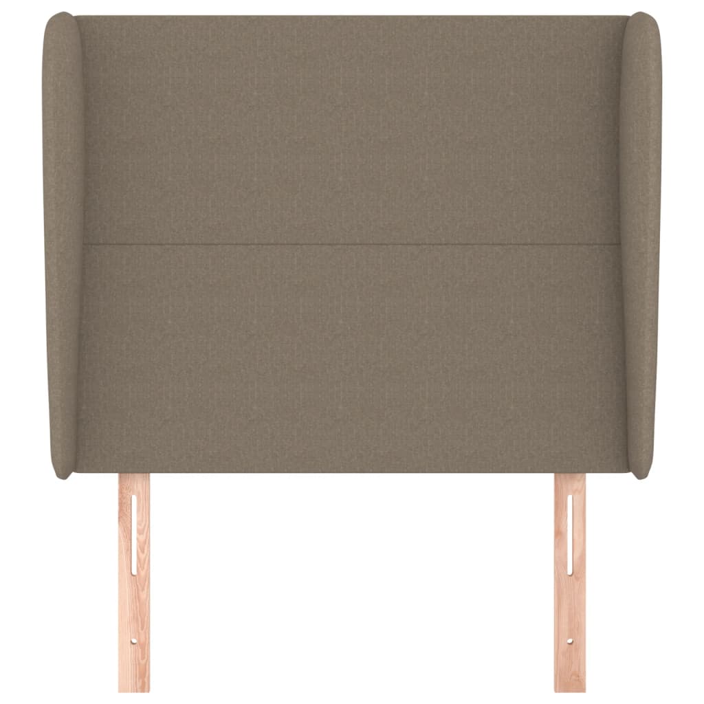 Tête de lit avec oreilles Taupe 83x23x118/128 cm Tissu - XIOS