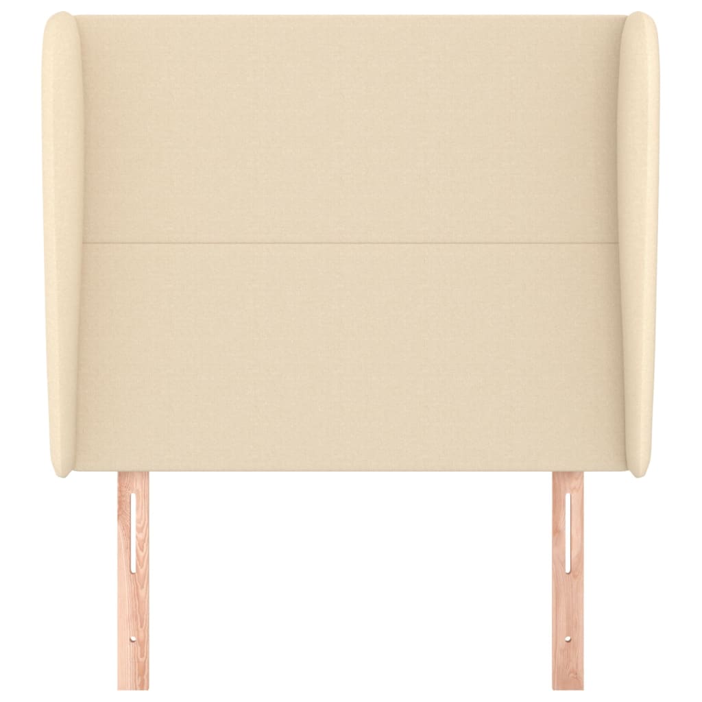 Tête de lit avec oreilles Crème 83x23x118/128 cm Tissu - XIOS