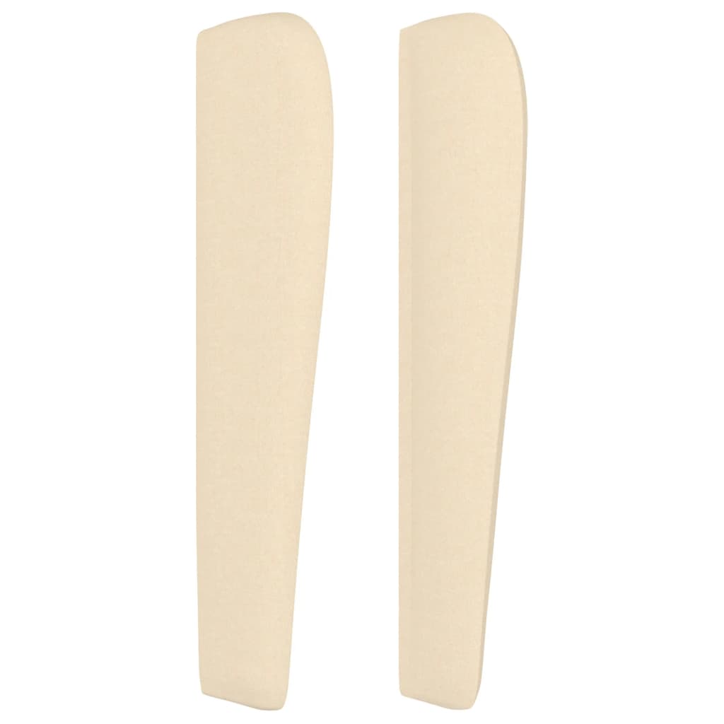 Tête de lit avec oreilles Crème 83x23x118/128 cm Tissu - XIOS