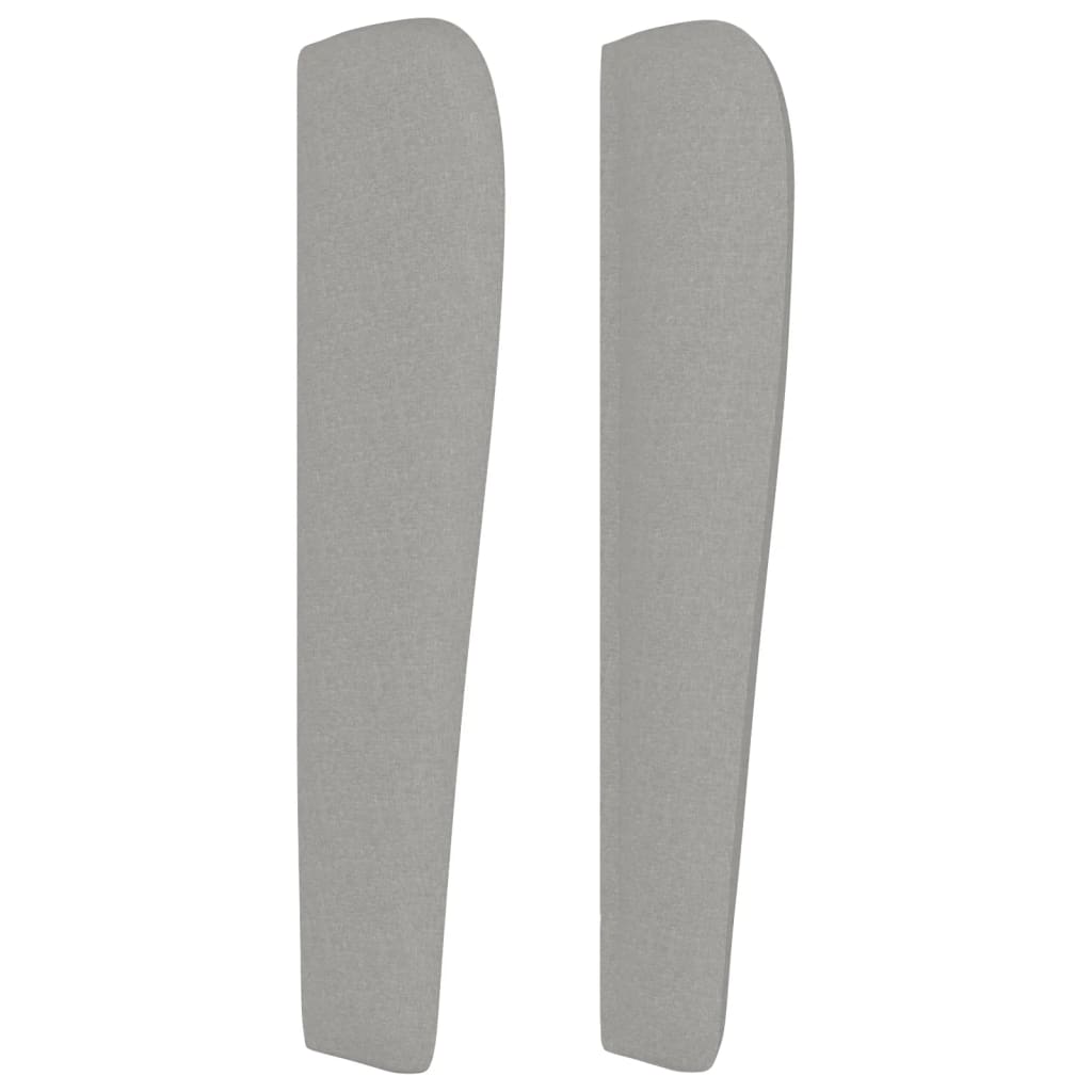 Tête de lit avec oreilles Gris clair 93x23x118/128 cm Tissu - XIOS