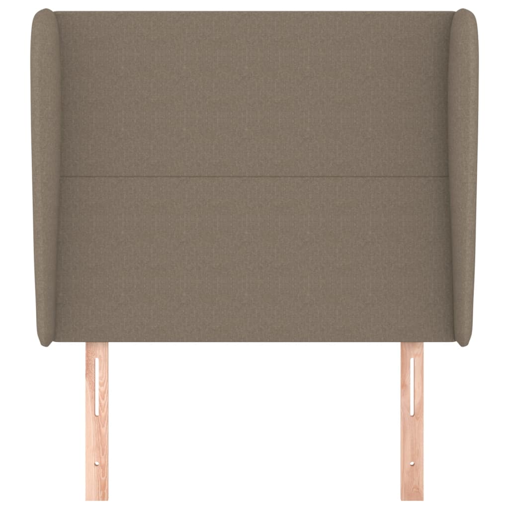 Tête de lit avec oreilles Taupe 103x23x118/128 cm Tissu - XIOS