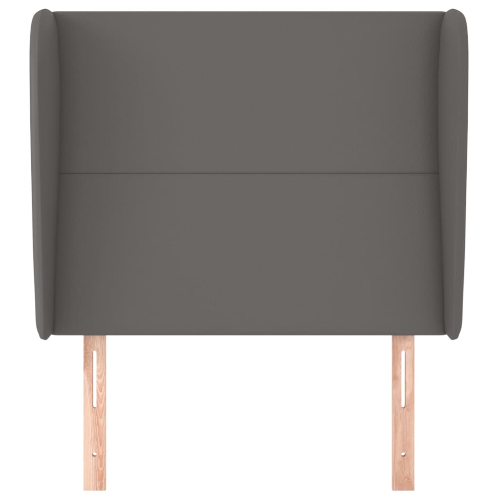 Tête de lit avec oreilles Gris 93x23x118/128 cm Similicuir - XIOS