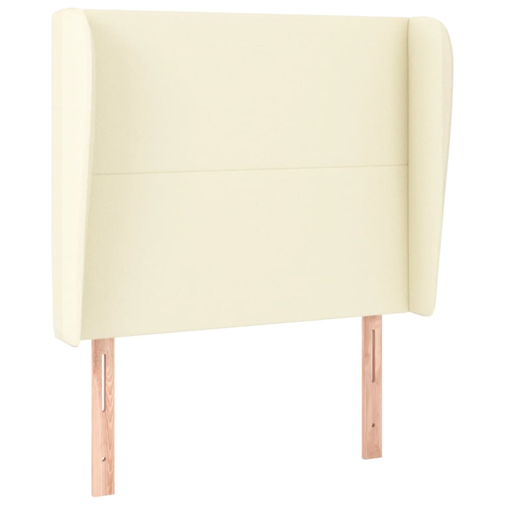 Tête de lit avec oreilles Crème 103x23x118/128 cm Similicuir - XIOS