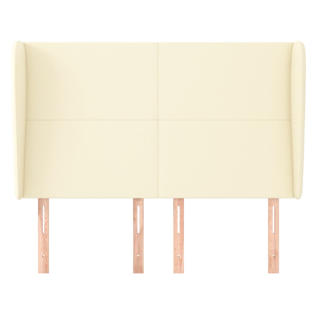 Tête de lit avec oreilles Crème 147x23x118/128 cm Similicuir - XIOS