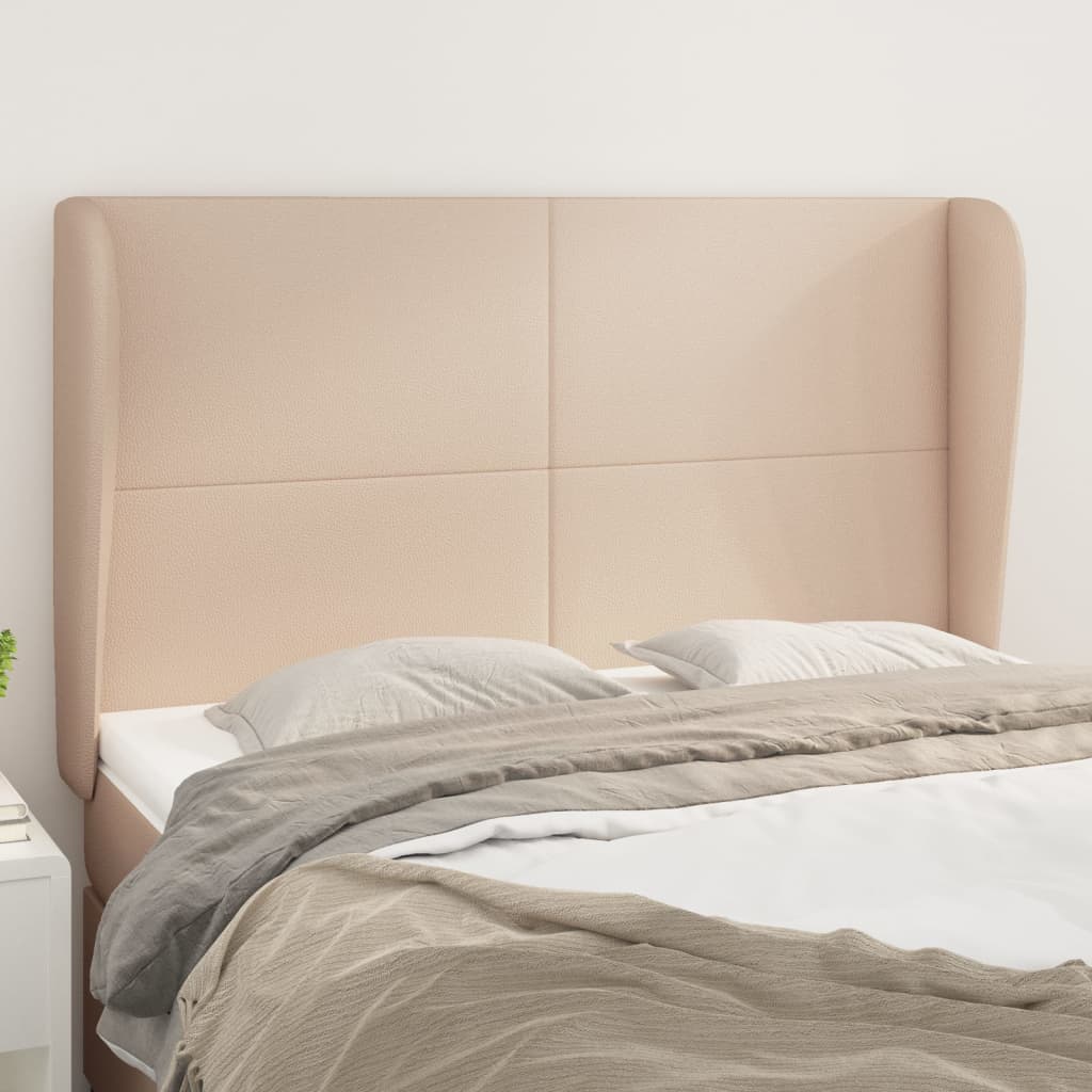 Tête de lit avec oreilles Cappuccino 147x23x118/128 cm - XIOS