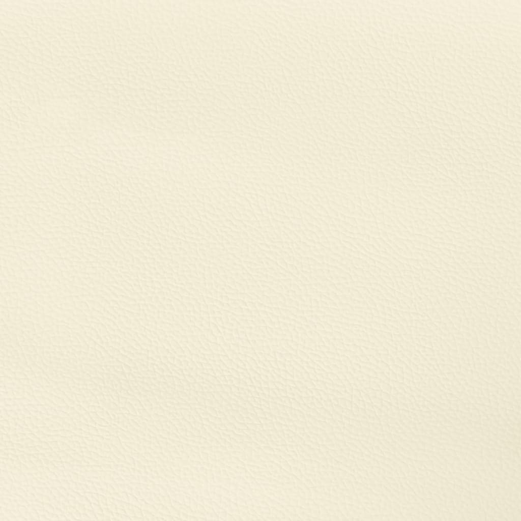 Tête de lit avec oreilles Crème 203x23x118/128 cm Similicuir - XIOS
