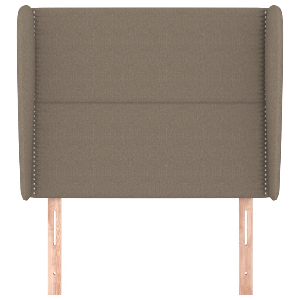 Tête de lit avec oreilles Taupe 103x23x118/128 cm Tissu - XIOS