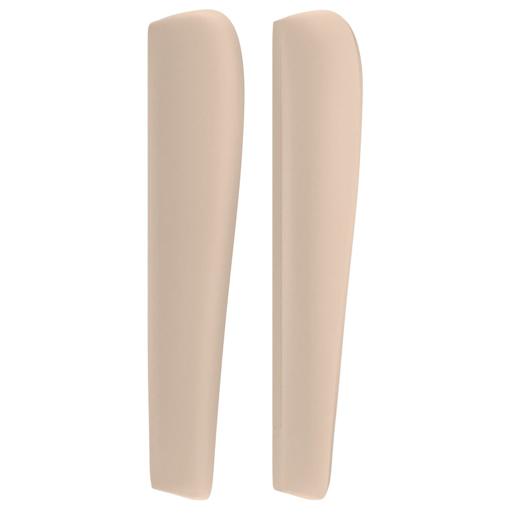 Tête de lit avec oreilles Cappuccino 93x23x118/128cm Similicuir - XIOS