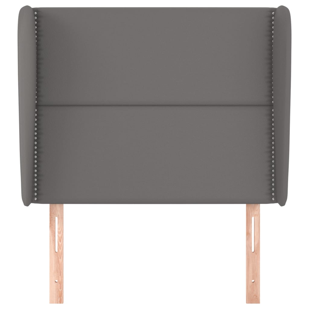 Tête de lit avec oreilles Gris 103x23x118/128 cm Similicuir - XIOS