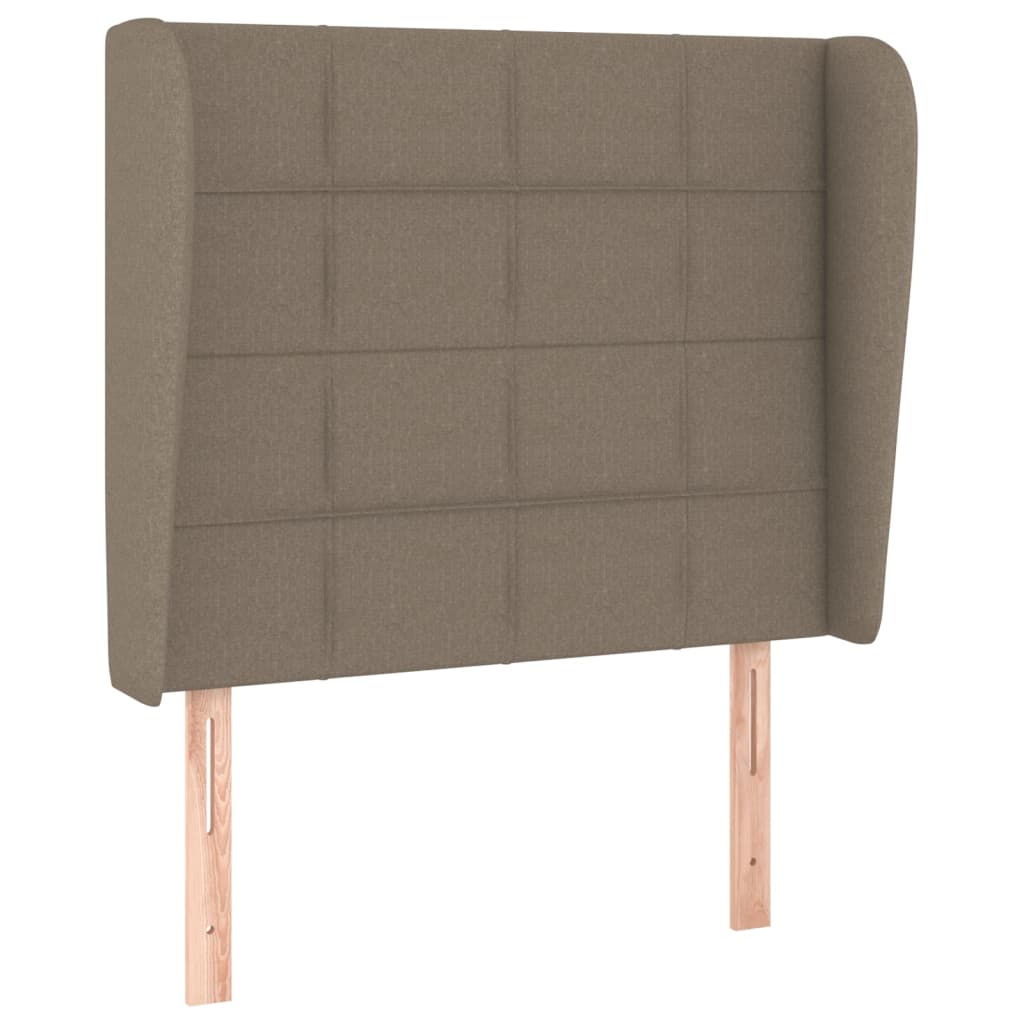 Tête de lit avec oreilles Taupe 93x23x118/128 cm Tissu - XIOS