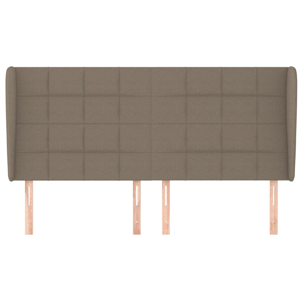 Tête de lit avec oreilles Taupe 163x23x118/128 cm Tissu - XIOS