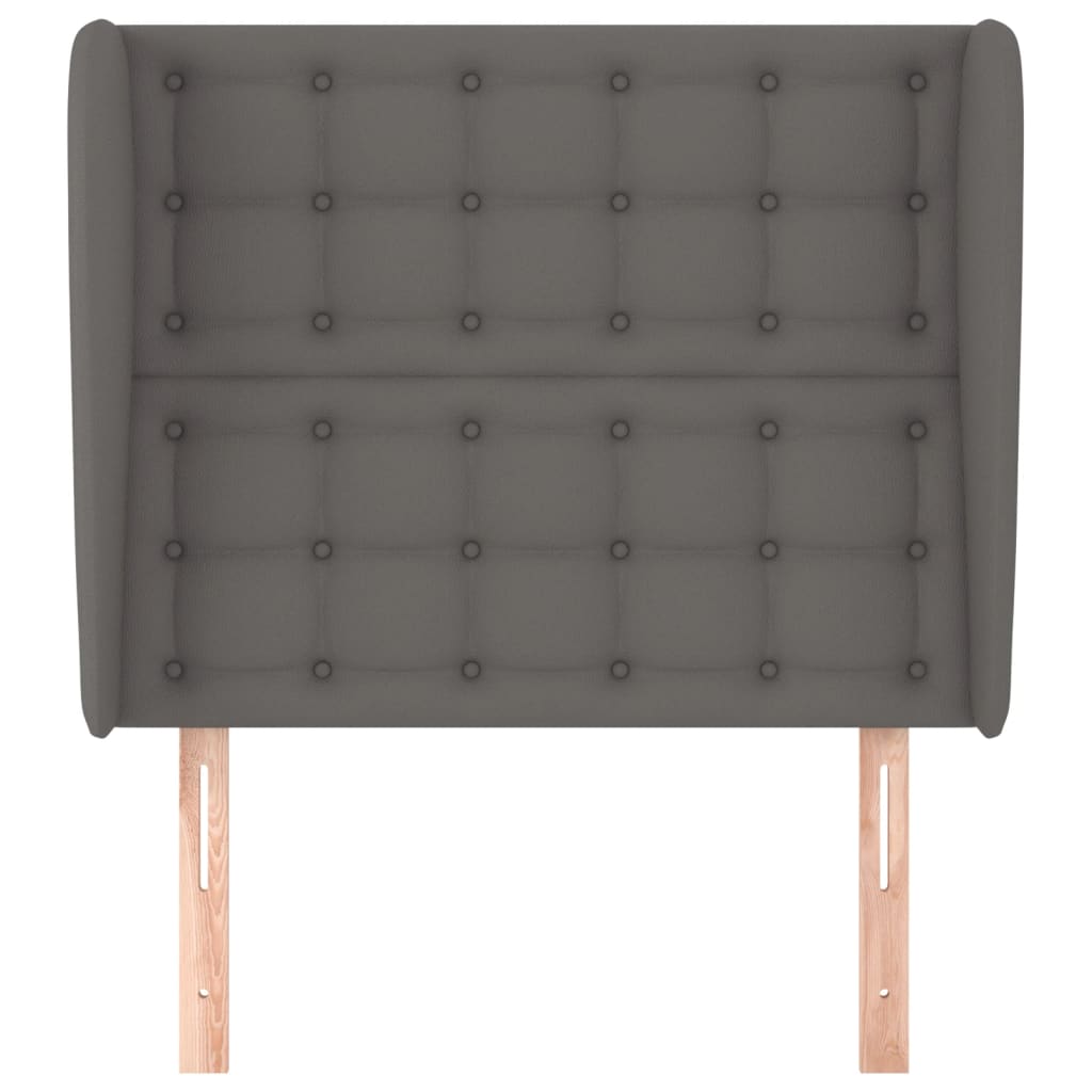 Tête de lit avec oreilles Gris 83x23x118/128 cm Similicuir - XIOS