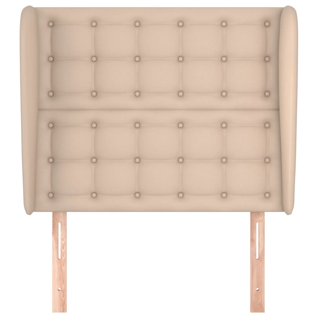 Tête de lit avec oreilles Cappuccino 83x23x118/128cm Similicuir - XIOS