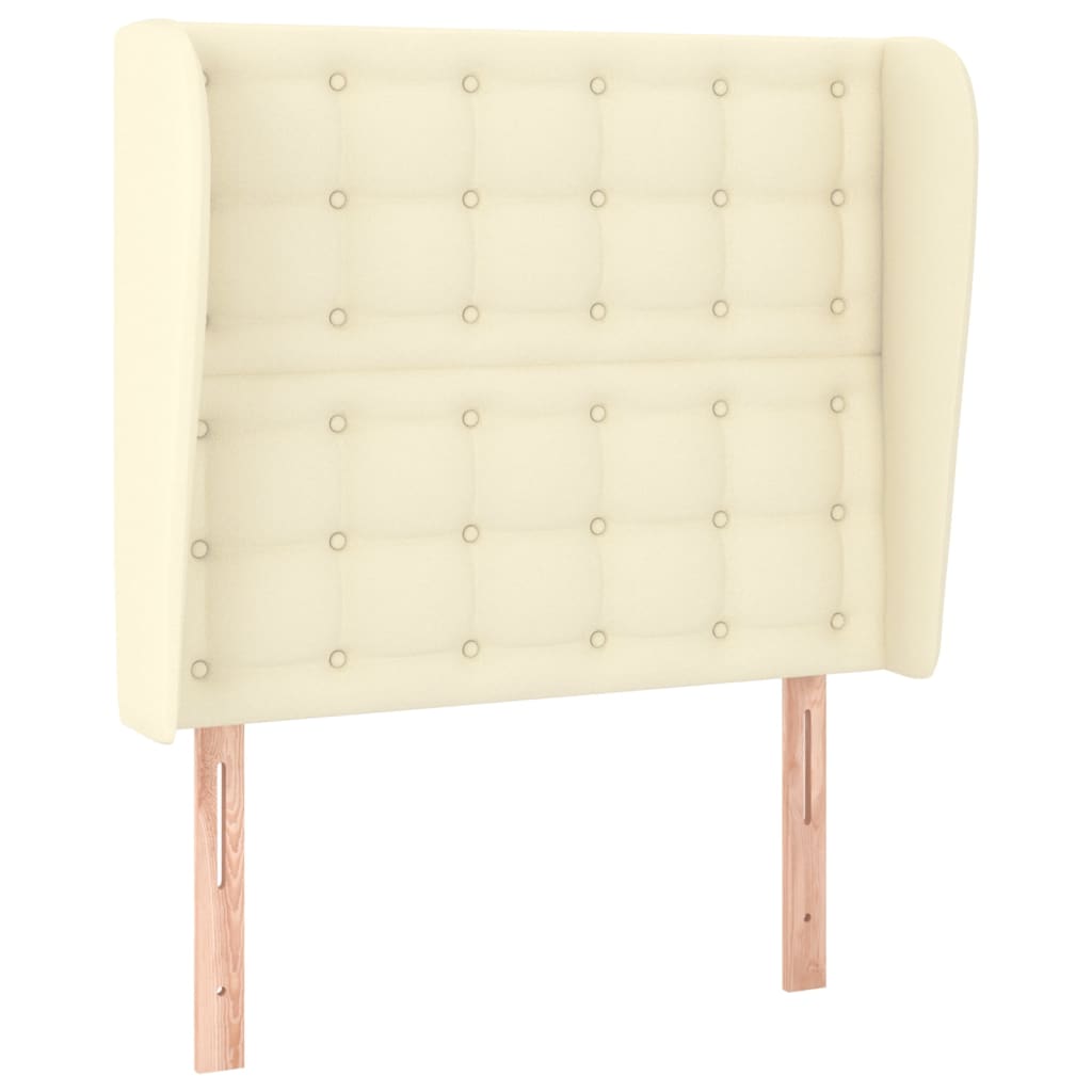 Tête de lit avec oreilles Crème 103x23x118/128 cm Similicuir - XIOS