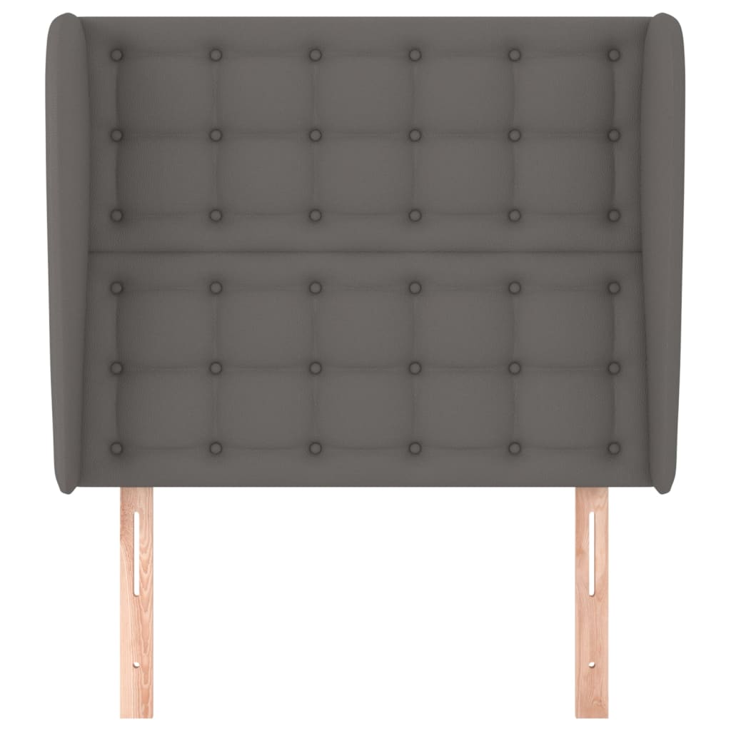 Tête de lit avec oreilles Gris 103x23x118/128 cm Similicuir - XIOS