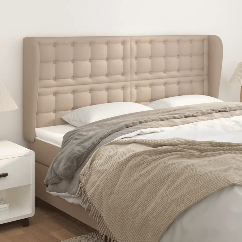 Tête de lit avec oreilles Cappuccino 163x23x118/128 cm - XIOS