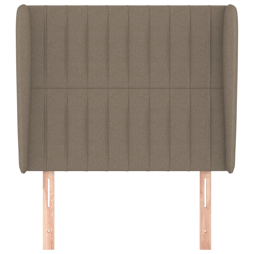 Tête de lit avec oreilles Taupe 83x23x118/128 cm Tissu - XIOS