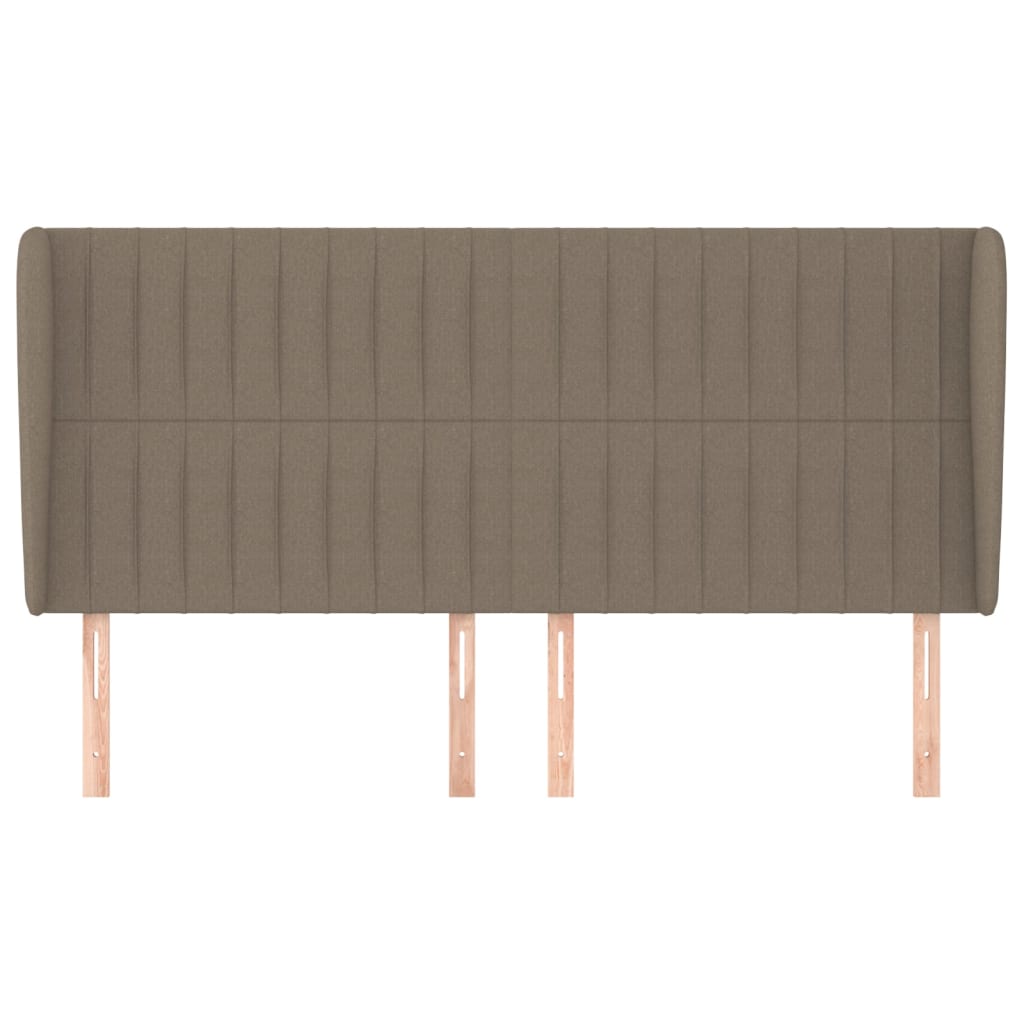 Tête de lit avec oreilles Taupe 163x23x118/128 cm Tissu - XIOS