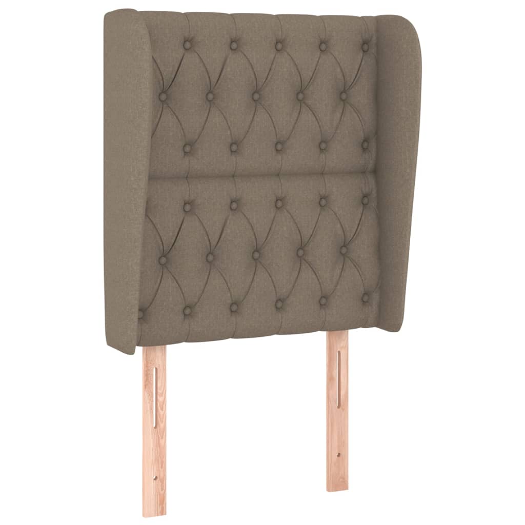 Tête de lit avec oreilles Taupe 83x23x118/128 cm Tissu - XIOS