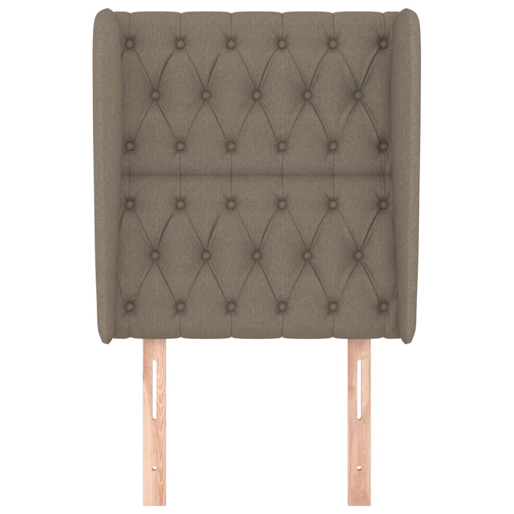 Tête de lit avec oreilles Taupe 83x23x118/128 cm Tissu - XIOS