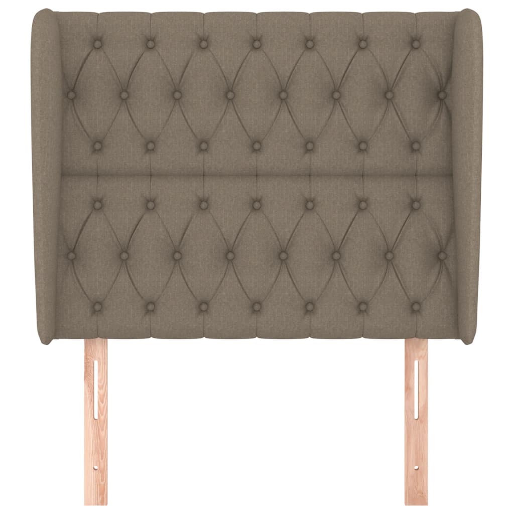 Tête de lit avec oreilles Taupe 93x23x118/128 cm Tissu - XIOS