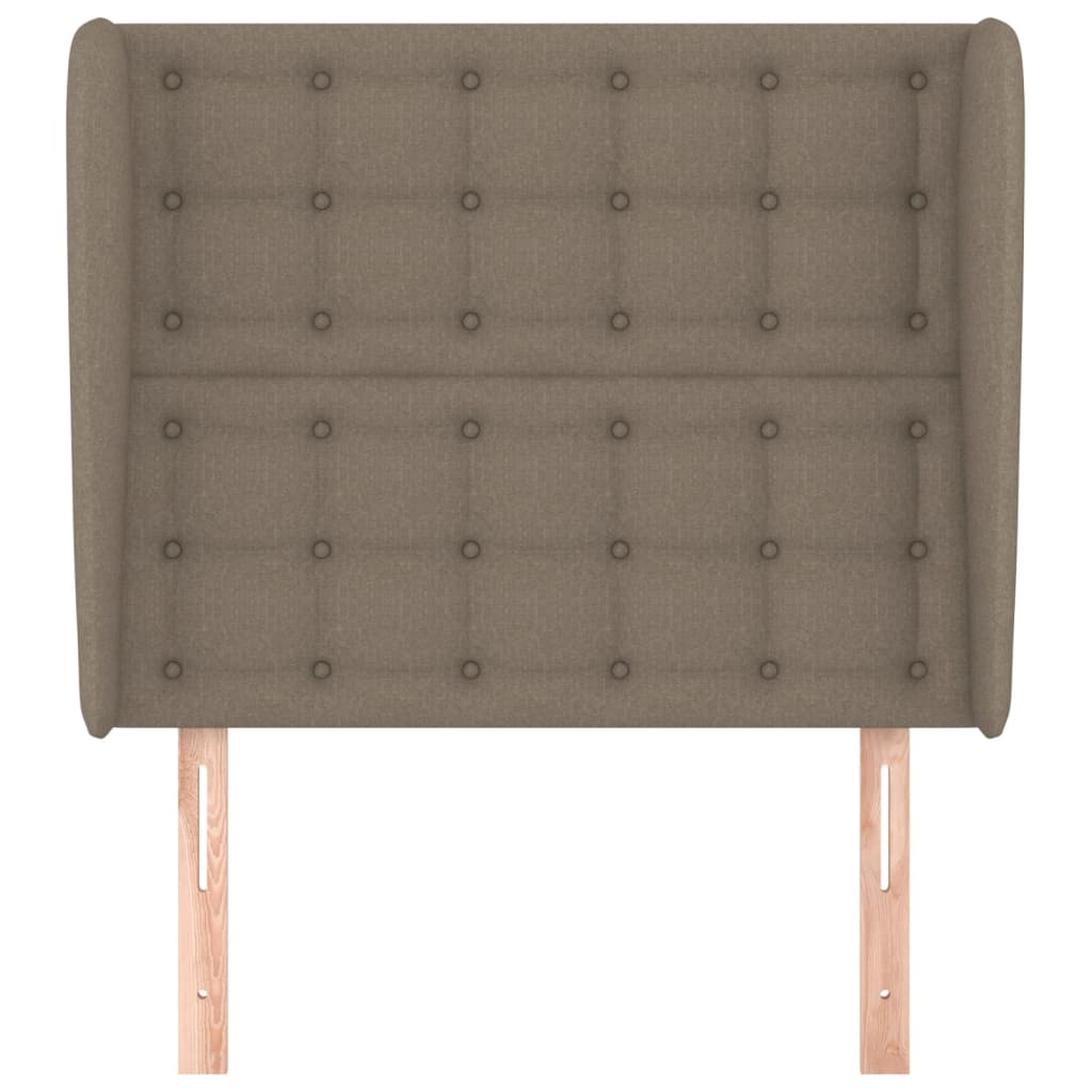 Tête de lit avec oreilles Taupe 83x23x118/128 cm Tissu - XIOS