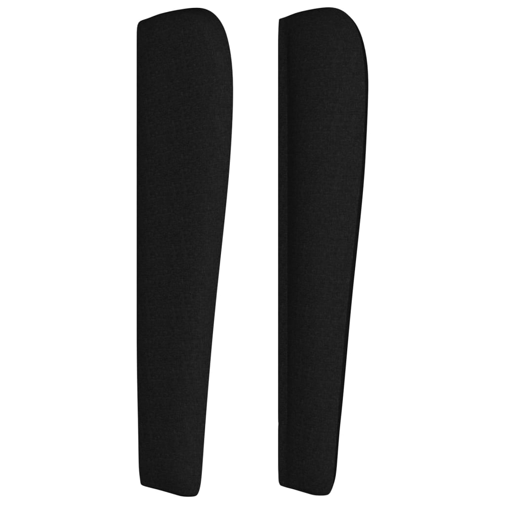 Tête de lit avec oreilles Noir 103x23x118/128 cm Tissu - XIOS
