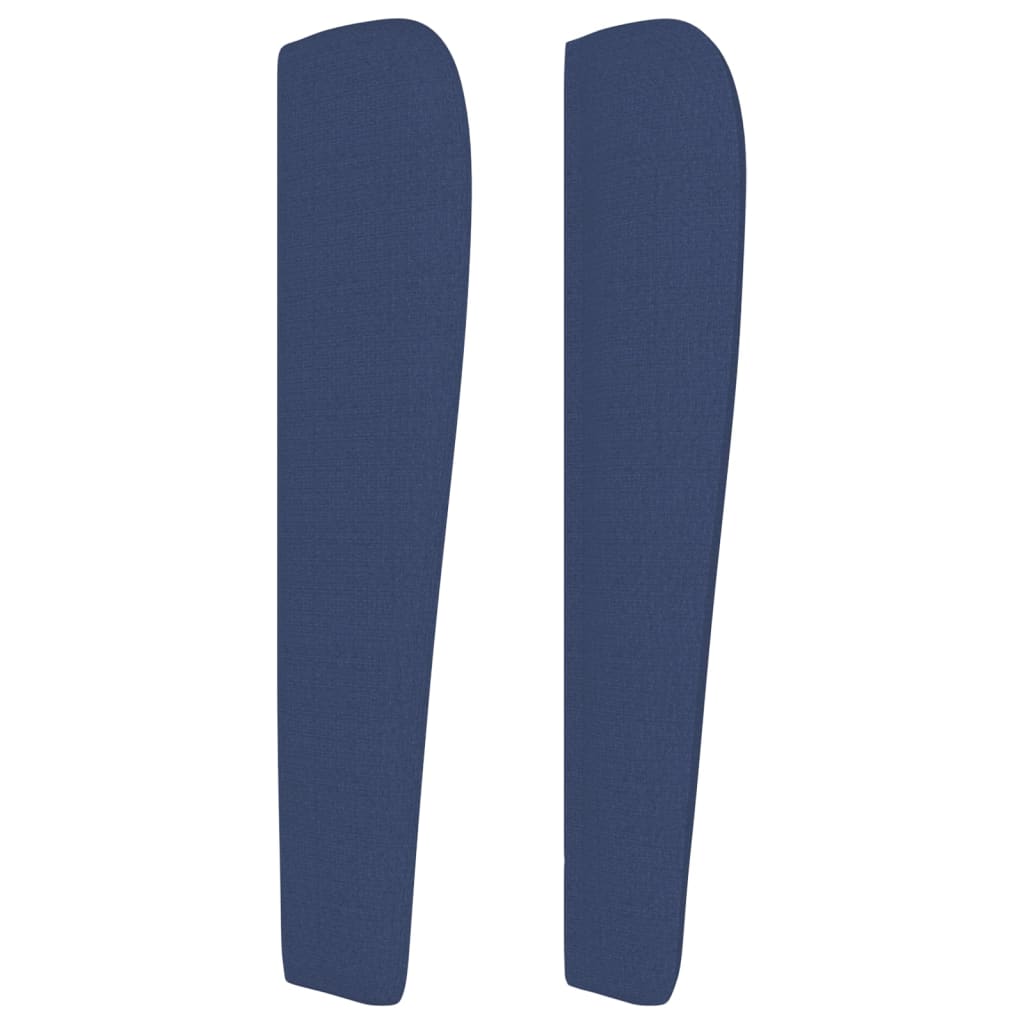 Tête de lit avec oreilles Bleu 163x23x118/128 cm Tissu - XIOS
