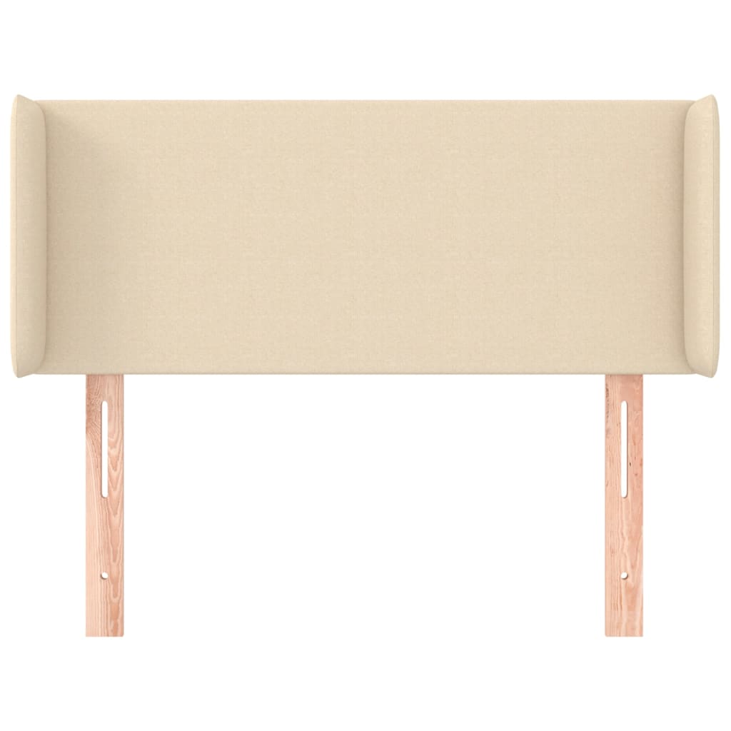 Tête de lit avec oreilles Crème 93x16x78/88 cm Tissu - XIOS