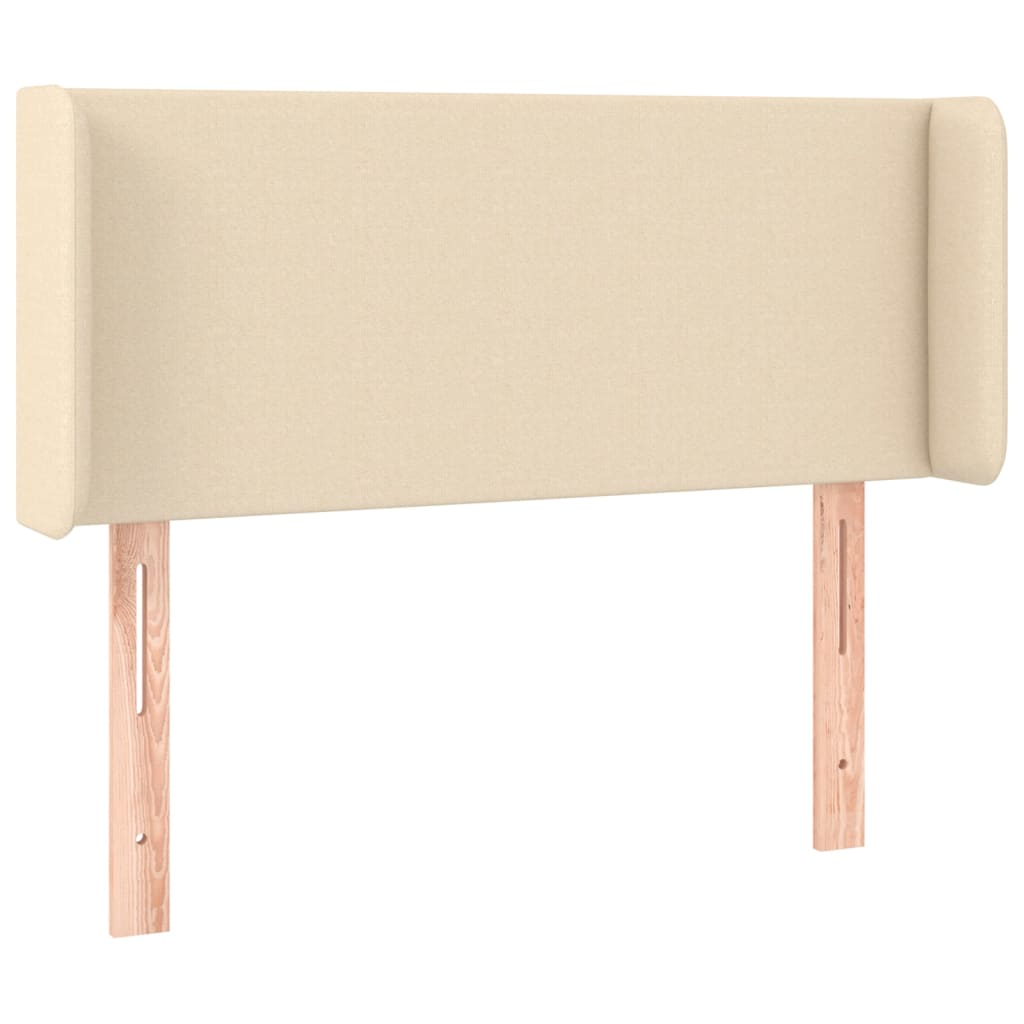 Tête de lit avec oreilles Crème 103x16x78/88 cm Tissu - XIOS