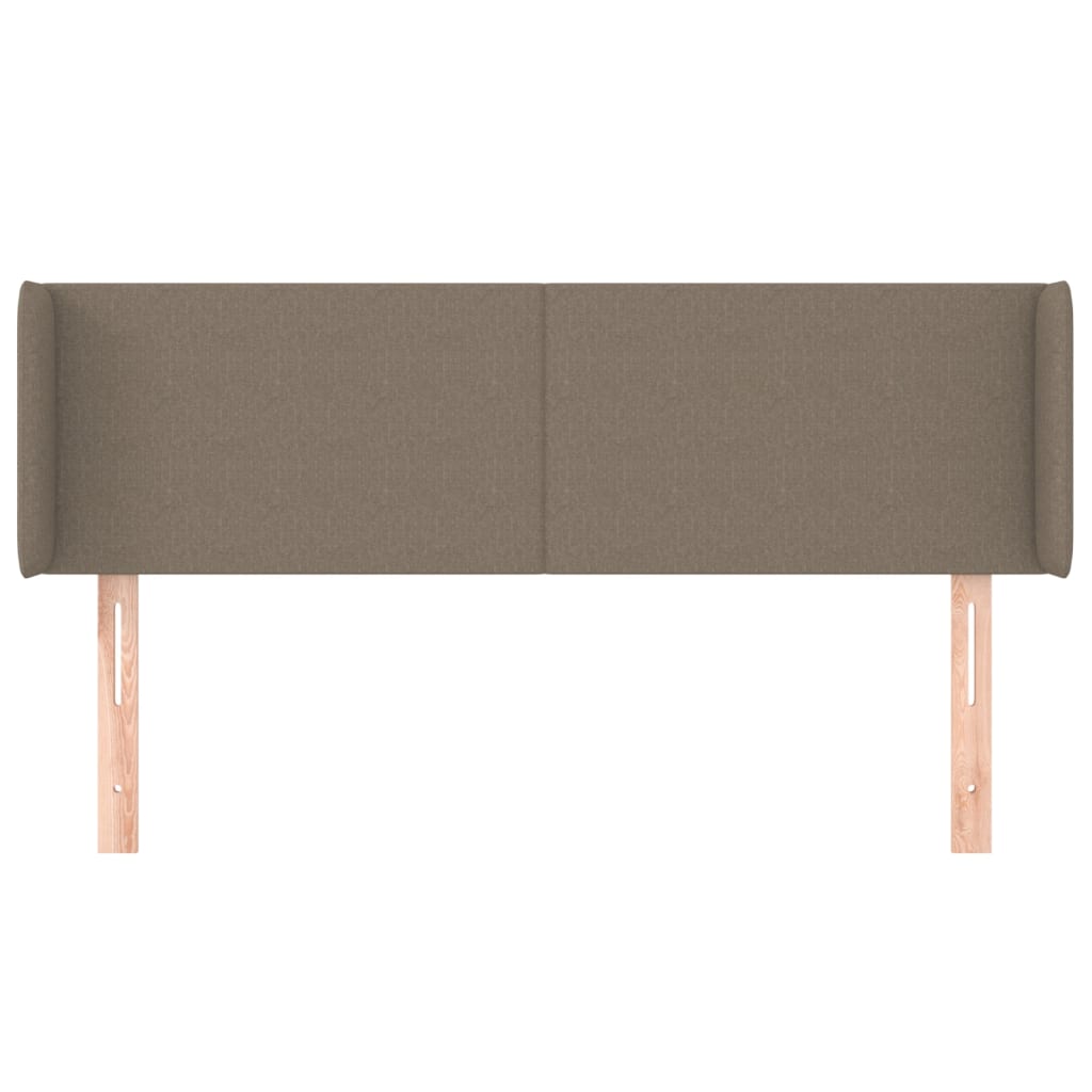 Tête de lit avec oreilles Taupe 147x16x78/88 cm Tissu - XIOS