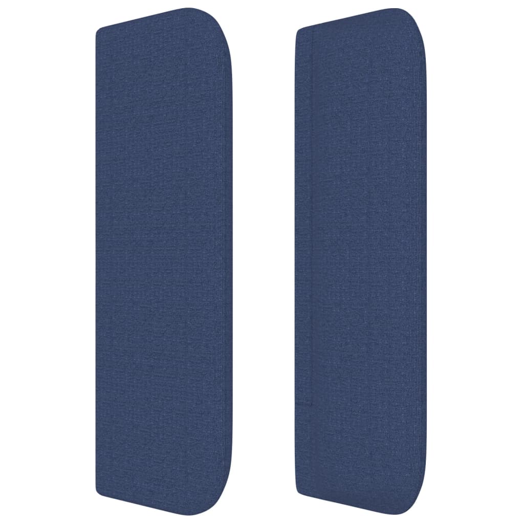 Tête de lit avec oreilles Bleu 163x16x78/88 cm Tissu - XIOS
