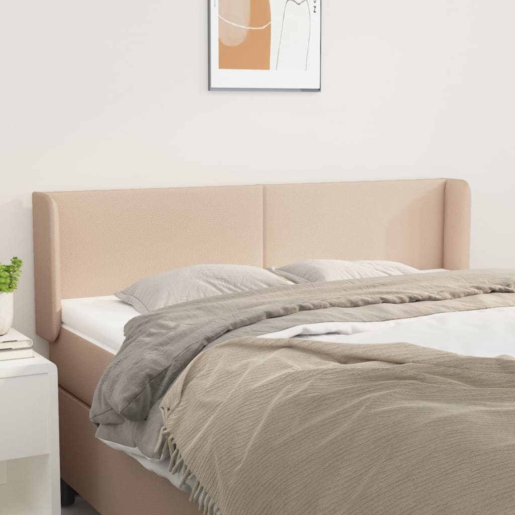 Tête de lit avec oreilles Cappuccino 147x16x78/88 cm Similicuir - XIOS