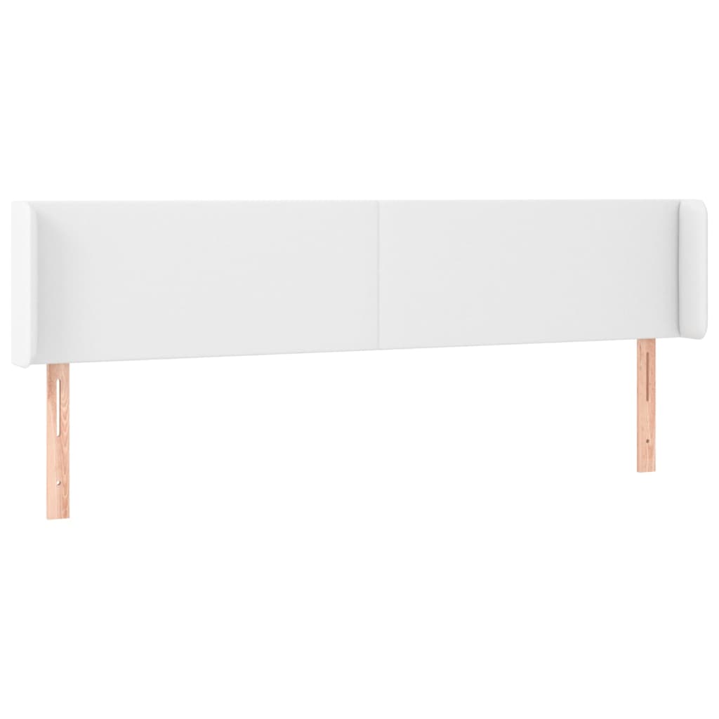 Tête de lit avec oreilles Blanc 183x16x78/88 cm Similicuir - XIOS