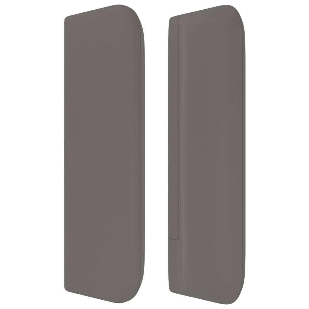 Tête de lit avec oreilles Gris 183x16x78/88 cm Similicuir - XIOS