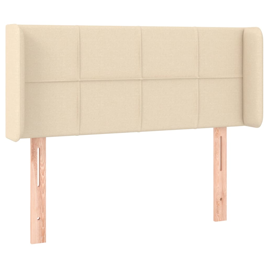 Tête de lit avec oreilles Crème 93x16x78/88 cm Tissu - XIOS