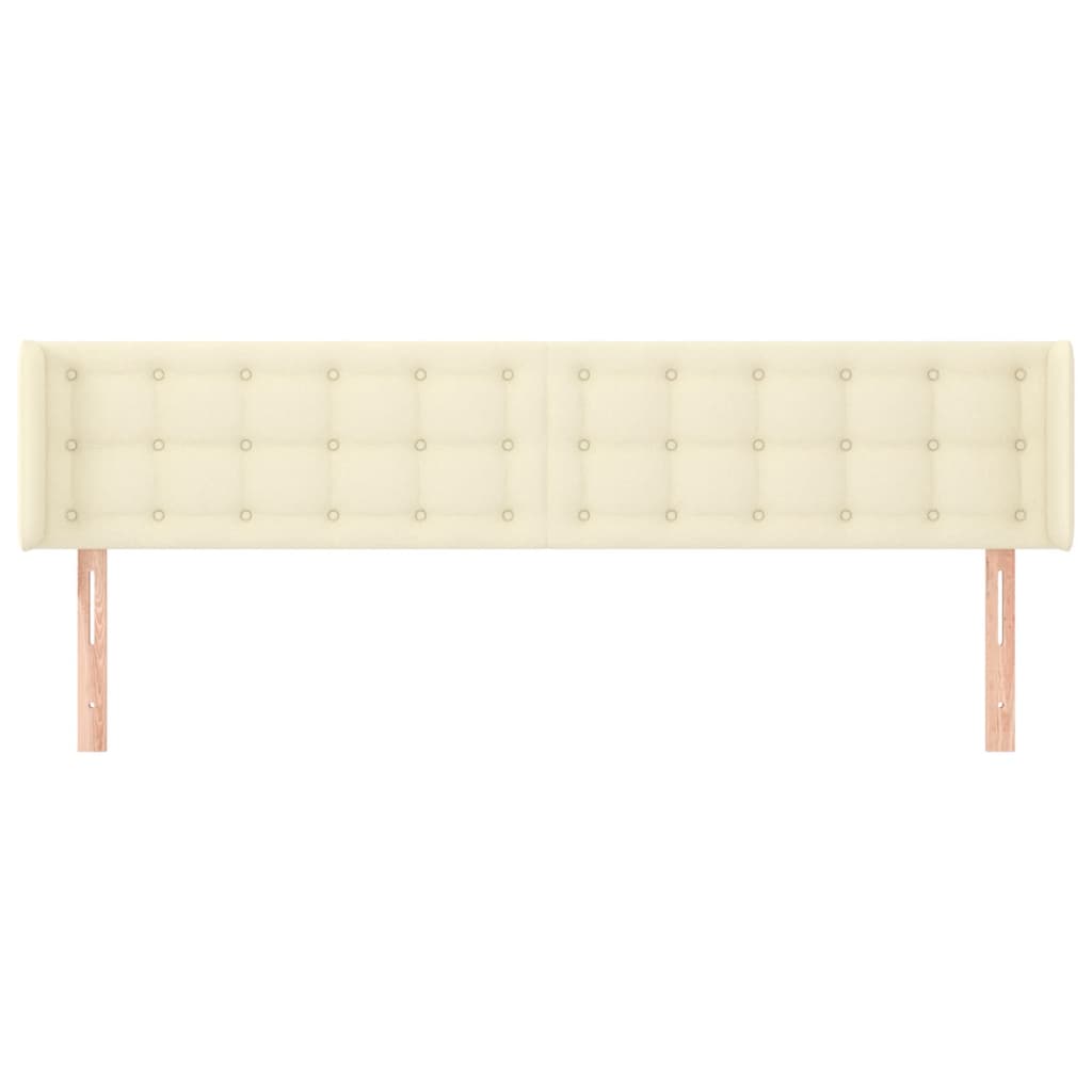 Tête de lit avec oreilles Crème 163x16x78/88 cm Similicuir - XIOS