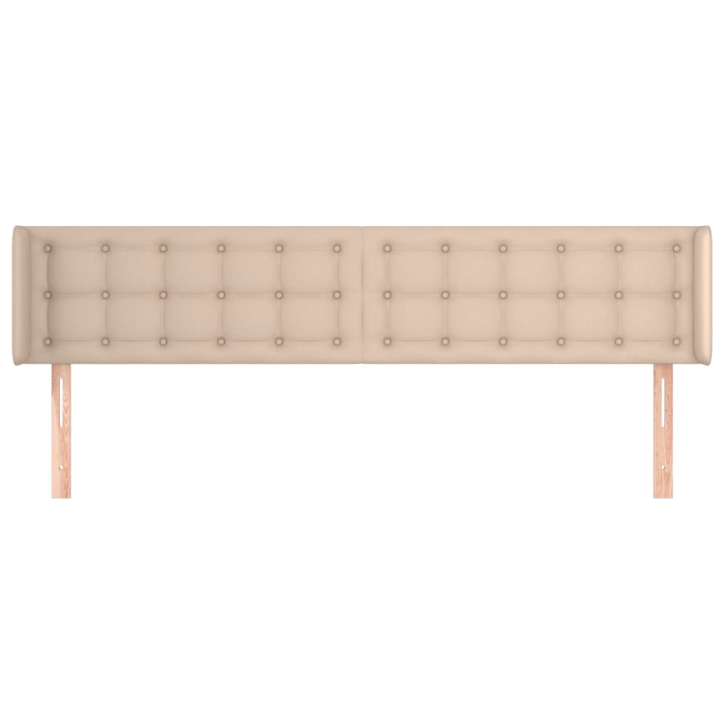 Tête de lit avec oreilles Cappuccino 163x16x78/88 cm Similicuir - XIOS